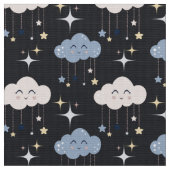 Kute wolken op donkere weefsels van het warme vet stof (Close Up)
