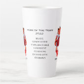 Kute Year of the Tiger Personalized Latte Mok (Voorkant)