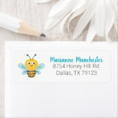 Kute Yellow bee Return Address Label (Insitu)