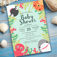 Kute Zee Animal Baby shower Invitation
