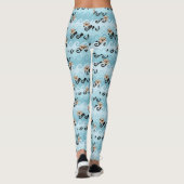 Kute Zee Otters die de golven bepalen Leggings (Achterkant)
