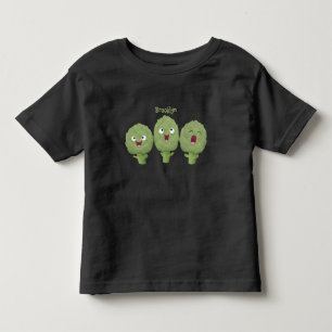 Kute zingende artisjokken plantaardige cartoon kinder shirts