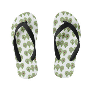 Kute zingende artisjokken plantaardige cartoon kinder teenslippers