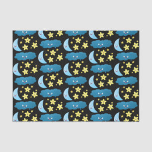 Kute zingsterren, maan en cloud cartoon tissuepapier