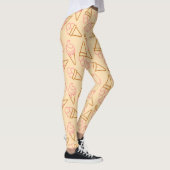 Kute zomerfood met omtrek-ijscontouren leggings (Rechts)