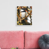 Kute zwarte kippen in de boom canvas afdruk (Insitu (Woonkamer))