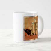 Kutest Baby Animals | 3 Meerkat Extra Grote Beker (Voorkant rechts)