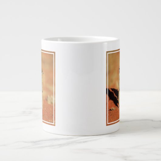 Kutest Baby Animals | 3 Meerkat Extra Grote Beker (Voorkant)