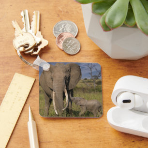Kutest Baby Animals   Amama-olifant met Baby Sleutelhanger