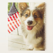 Kutest Baby Animals | Amerikaanse vlag Corgi Planner (Achterkant)
