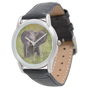 Kutest Baby Animals   Baby Elephant Kenia Africa Horloge