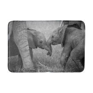 Kutest Baby Animals   Baby Elephants-groet Badmat