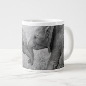 Kutest Baby Animals | Baby Elephants-groet Extra Grote Beker (Voorkant rechts)