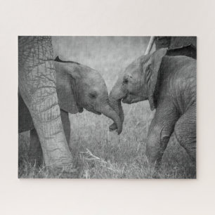 Kutest Baby Animals   Baby Elephants-groet Legpuzzel