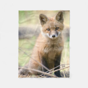 Kutest Baby Animals Baby Fox Fleece Deken