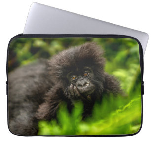 Kutest Baby Animals   Baby Mountain Gorilla Laptop Sleeve