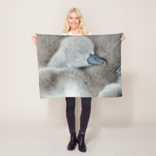 Kutest Baby Animals   Baby Mute Swan Fleece Deken