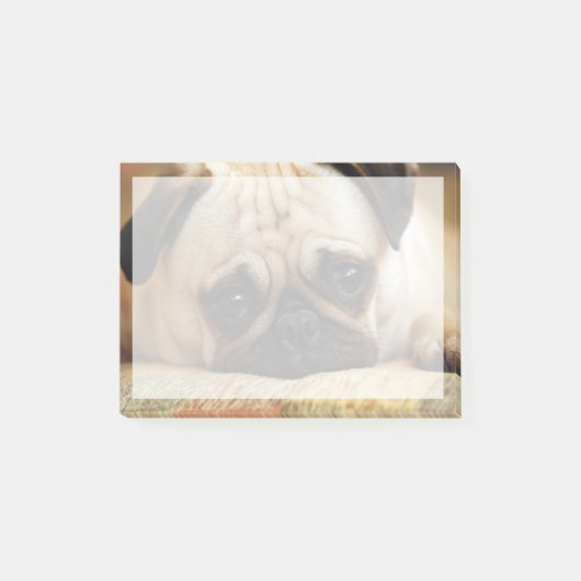 Kutest Baby Animals | Baby Pug Puppy Post-it® Notes (Voorkant)