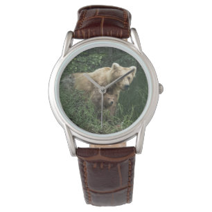Kutest Baby Animals   Beer Mama Beer en haar kubus Horloge