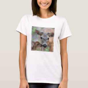 Kutest Baby Animals Belangrijke deer Stag & Fawn T-shirt