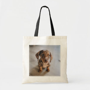 Kutest Baby Animals   Bruin Dachshund Puppy Tote Bag