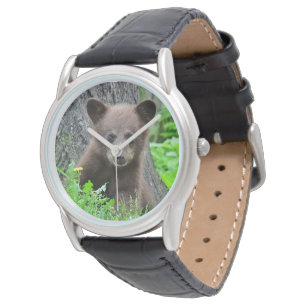 Kutest Baby Animals   Bruine Beer Cub Horloge