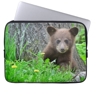 Kutest Baby Animals Bruine Beer Cub Laptop Sleeve