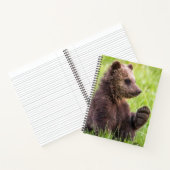 Kutest Baby Animals | Bruine Beer Cub Wave Notitieboek (Binnen)