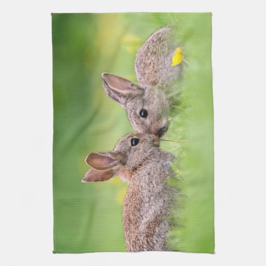 Kutest Baby Animals | Bunny Kiss Theedoek (Verticaal)