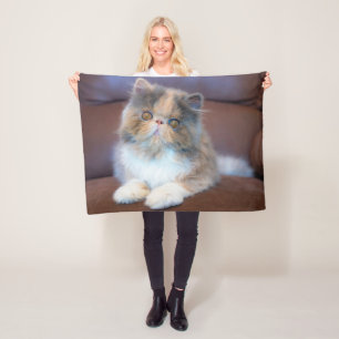 Kutest Baby Animals Calico Persian Kitten Fleece Deken