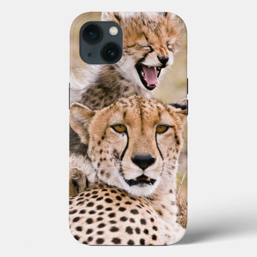 Kutest Baby Animals | Cheetah Cat & Cub Case-Mate iPhone Case (Achterkant)