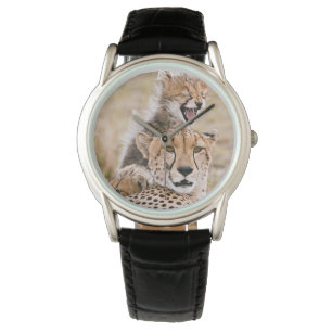 Kutest Baby Animals   Cheetah Cat & Cub Horloge