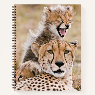 Kutest Baby Animals   Cheetah Cat & Cub Notitieboek