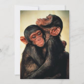 Kutest Baby Animals | Chimpansee Hug Bedankkaart (Voorkant)