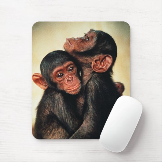 Kutest Baby Animals | Chimpansee Hug Muismat (Met muis)