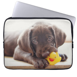 Kutest Baby Animals   Chocolade Labrador Puppy Laptop Sleeve