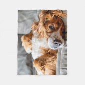 Kutest Baby Animals | Cocker Spaniel Fleece Deken (Voorkant)