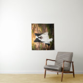 Kutest Baby Animals | Collie aan de Zwarte en Witt Wandkleed (In situ)