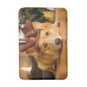 Kutest Baby Animals | Corgi-kerstrenrenrendiertje Badmat (Voorkant Verticaal)