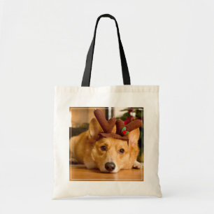 Kutest Baby Animals Corgi-kerstrenrenrendiertje Tote Bag
