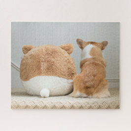 Kutest Baby Animals | Corgi & Plush Puppy Legpuzzel