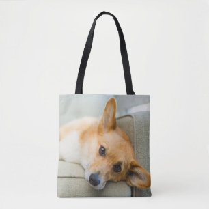 Kutest Baby Animals Corgi Puppy op de bank Draagtas