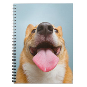 Kutest Baby Animals Corgi Tongue Notitieboek