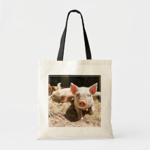 Kutest Baby Animals Cute Baby Piglet Tote Bag