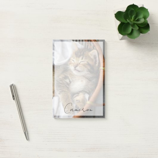 Kutest Baby Animals | Cute Tabby Cat Slaping Post-it® Notes (Kantoor)