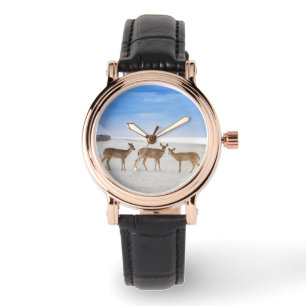 Kutest Baby Animals   Deer bij de strand Horloge