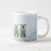 Kutest Baby Animals | Drie jonge Polar-Beren Extra Grote Beker (Rechts)