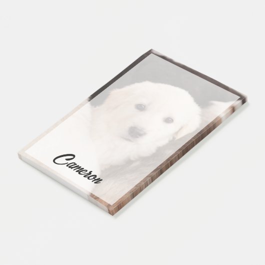 Kutest Baby Animals | Een klapstapel Puppies Post-it® Notes (Schuin)