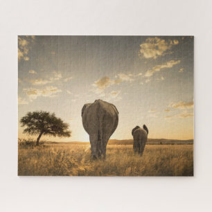 Kutest Baby Animals   Elephant Calf en moeder Legpuzzel