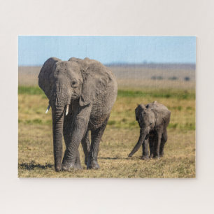 Kutest Baby Animals   Elephant Moeder & Baby Legpuzzel